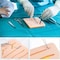 A2Z Scilab Suture Training Pad, Silicon Skin 14 Wounds of 8 Types for Practising Suture Skills A2Z-ZR851 - alternate 6